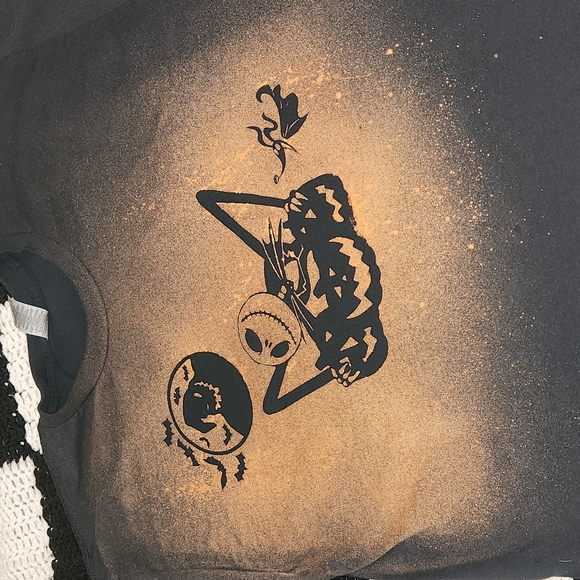Gildan Other - Bleached Shirt Nightmare Before Christmas